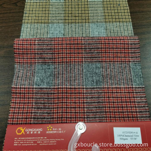 Woolen double face fashion tartan design fabric